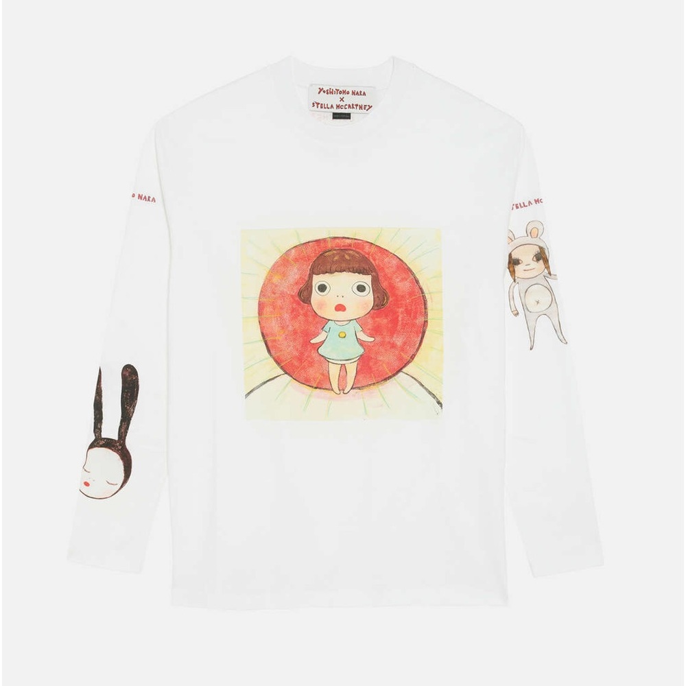 Yoshitomo Nara Stella McCartney lonesome puppy print long sleeve tshirt top